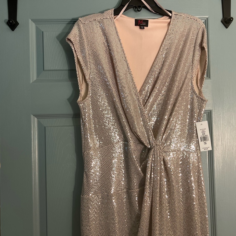 JM Studio Maxi Dress Mauve Color. - Picture 3 of 6